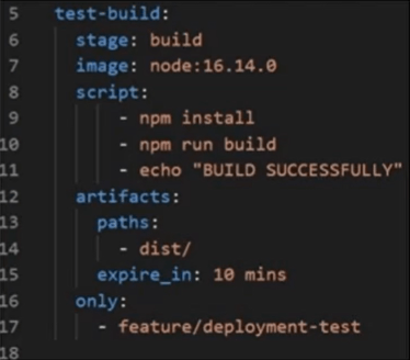 Exemple de contenu d'un fichier YAML