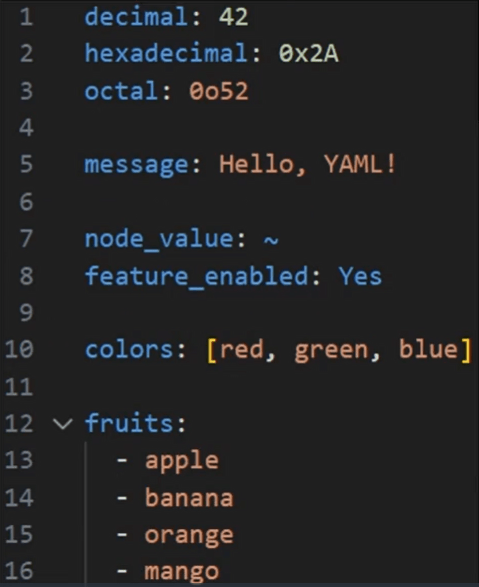Gestion des types de données dans YAML