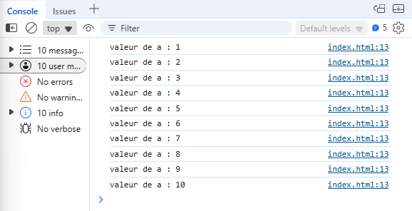 La boucle do while exécuter le code avant de tester la condition