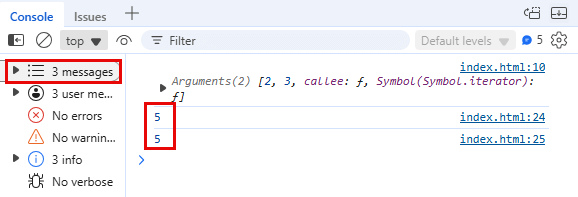 La variable c peut être utilisée en dehors de la fonction somme.