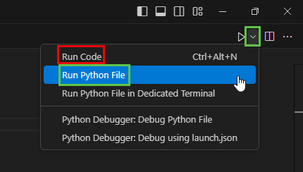 Comment basculer entre code runner et la console